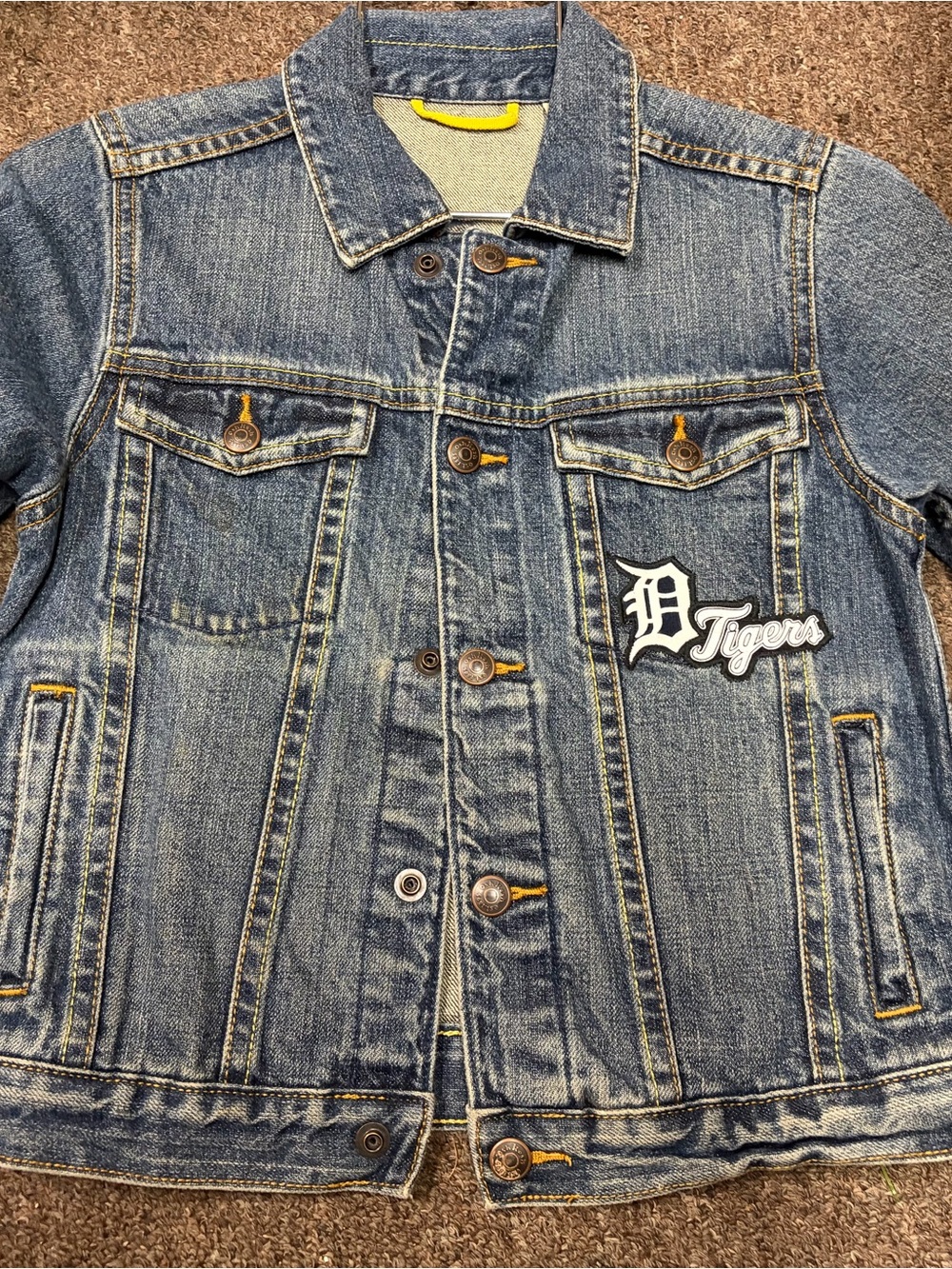 OshKosh B'gosh Blue Denim Jacket with Tigers Patch